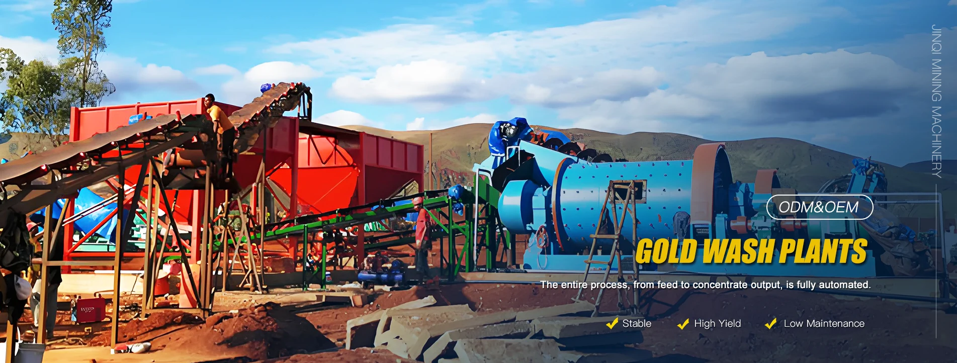 ഉയർന്ന പ്രകടനമുള്ള ഗോൾഡ് വാഷ് പ്ലാൻ്റ്സ് ഫാക്ടറി