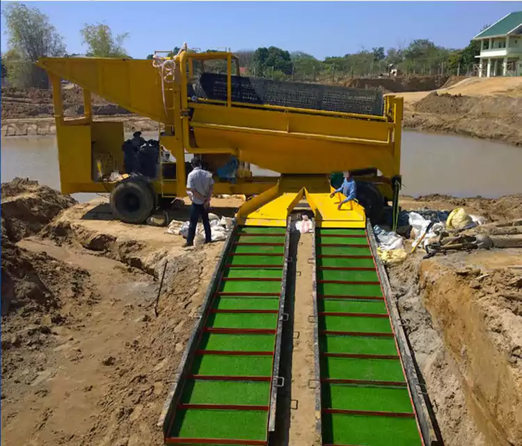 പോർട്ടബിൾ മൊബൈൽ ഗോൾഡ് പാനിംഗ് കാർട്ട്